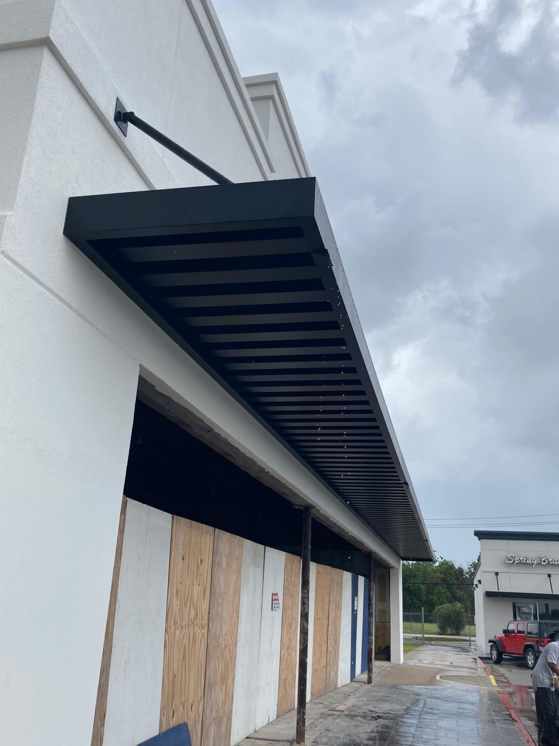 Custom extruded aluminum, walkway covers & canopies project 1 by AAA Awning Co. — Houston, Dallas, Fort Worth, Austin, San Antonio, Texas Gulf Coast