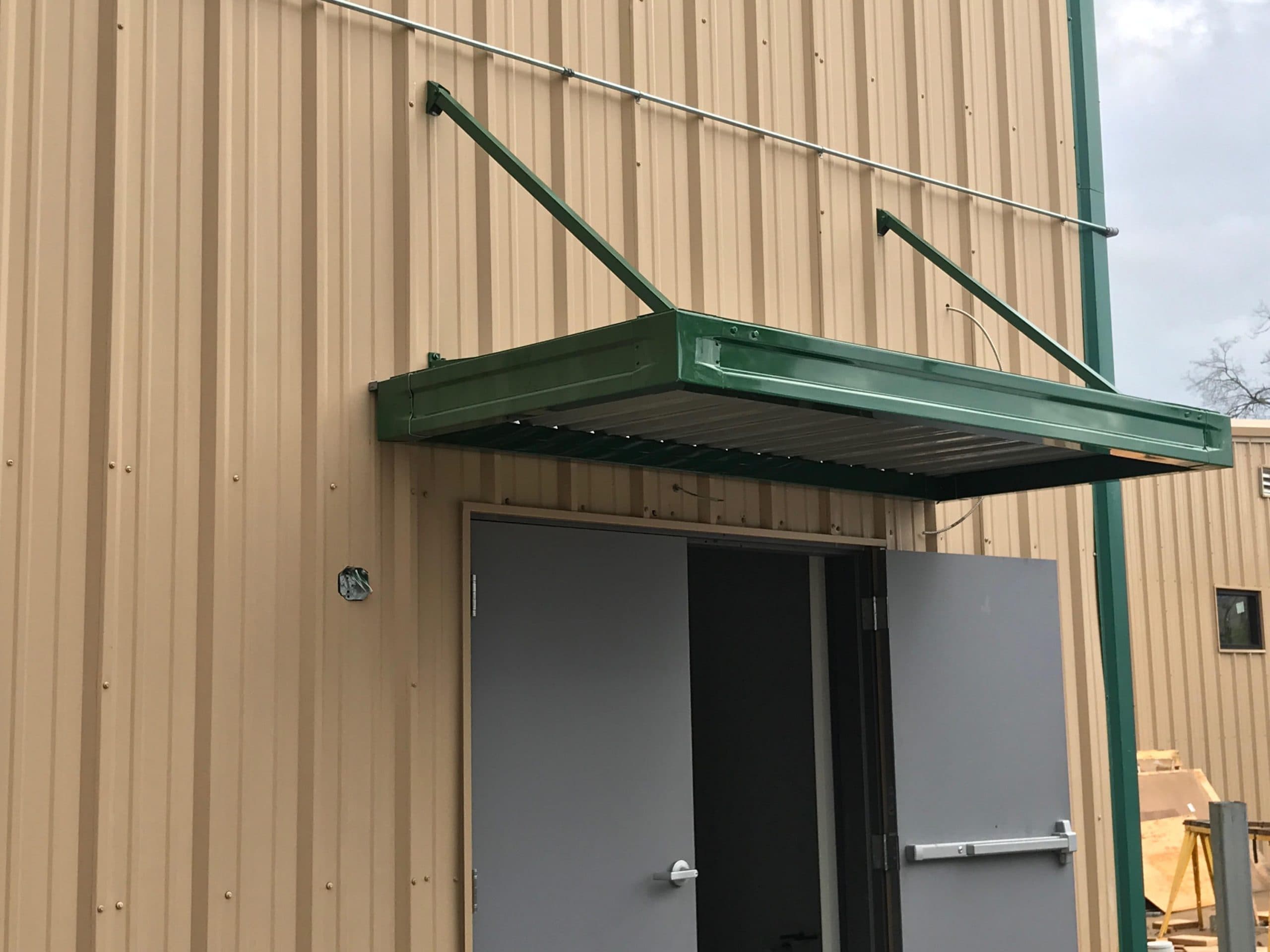 Custom extruded aluminum awnings, walkway covers & canopies installation 3 by AAA Awning Co., Houston Texas