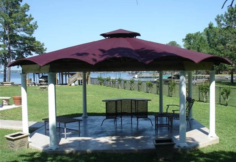 Custom gazebos & cabanas installation 2 by AAA Awning Co., Houston Texas