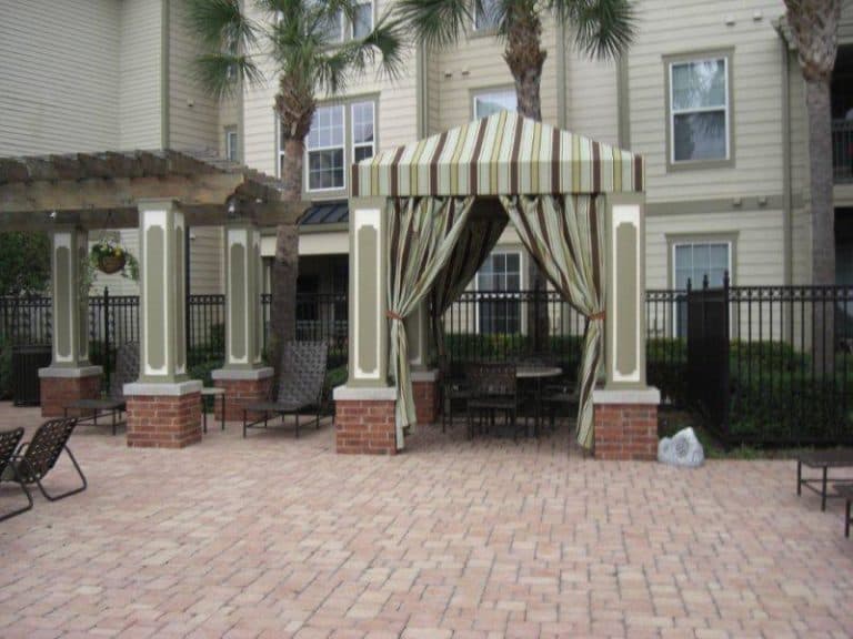 Custom gazebos & cabanas installation 5 by AAA Awning Co., Houston Texas